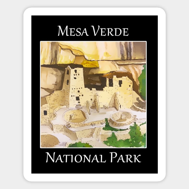 Mesa Verde National Park Sticker by WelshDesigns